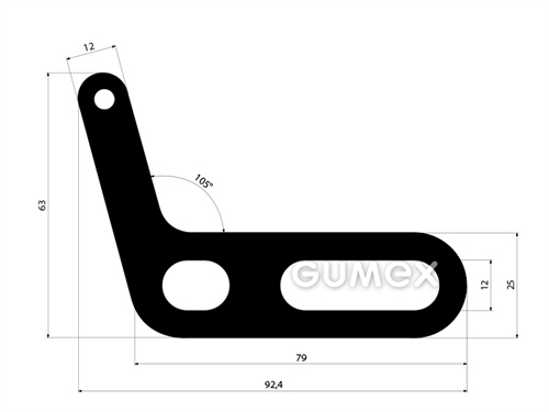 GUMMIPROFILE L-FORM - EPDM